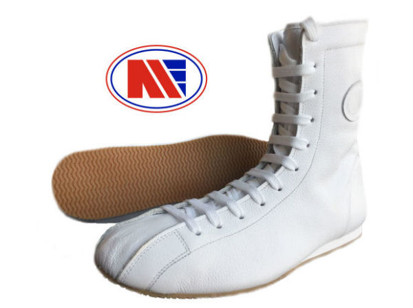 old school boxing boots