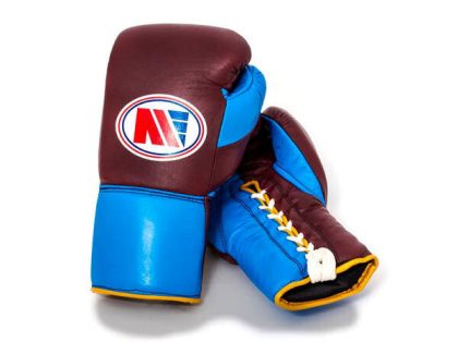 Main Event Boxing Pro Fight Gloves PFG 4000 Lace Up Claret and Blue