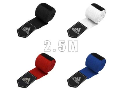 Adidas 2.5m Long Cotton Mix Stretchable Hand Wraps Amateur Boxing Contest Approved
