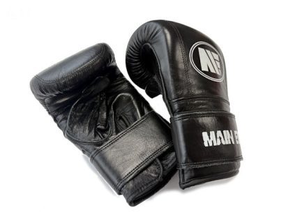 Main Event Boxing Pro Classic Leather Bag Mitts PBM 3000 Black